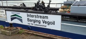 Bord voor Interstream Barging Vegoil